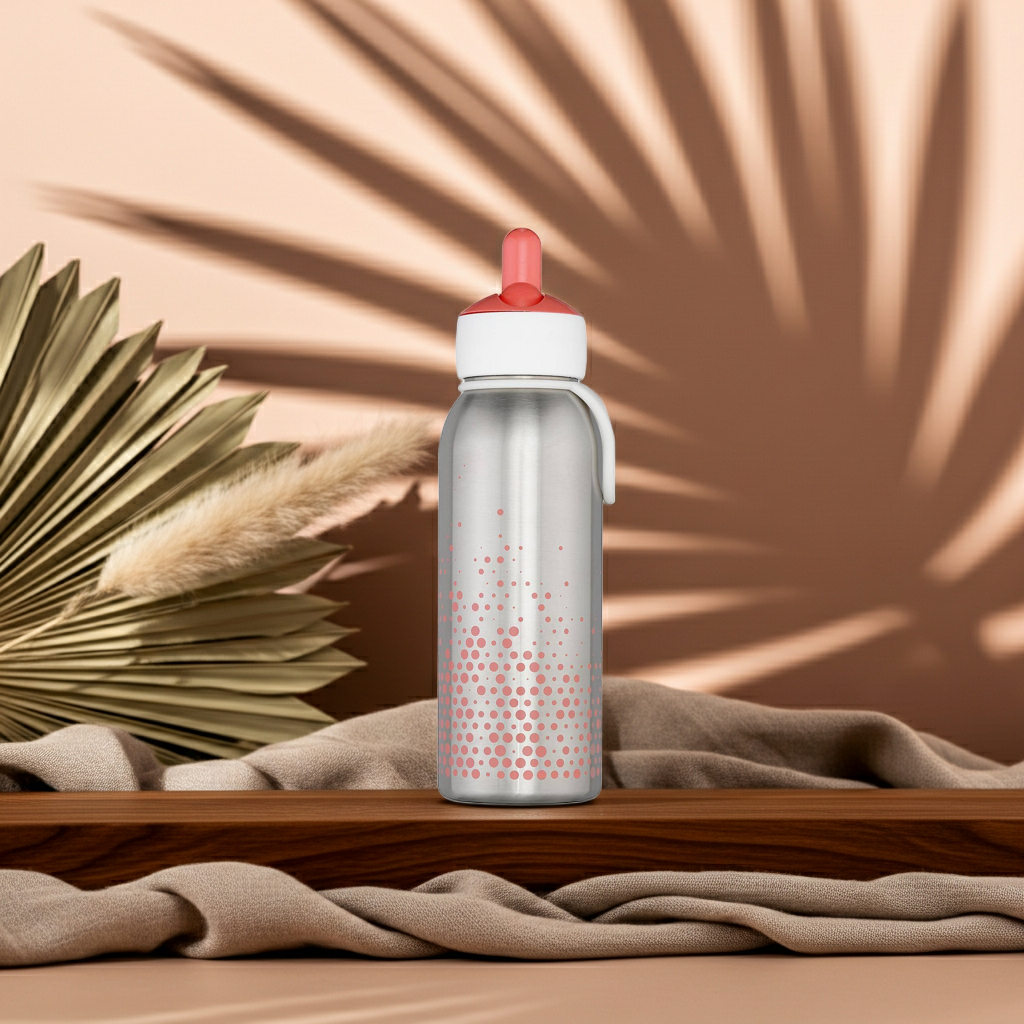 Bouteille isotherme Flip-up 350 ml Rose – Bouteille pour enfants | Mepal