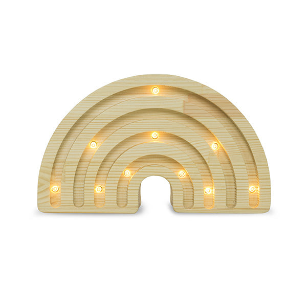Little Lights Regenbogen Mini Nachtlicht aus Holz