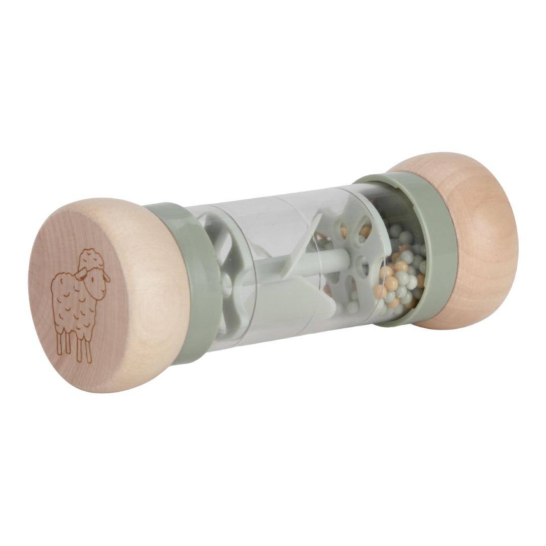 Hochet de pluie Little Farm vert
