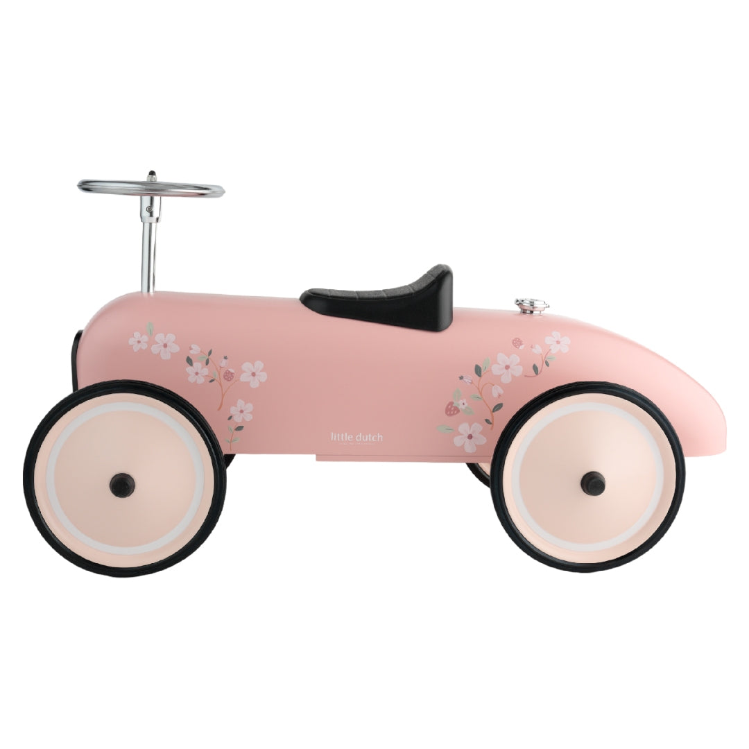 Voiture porteur rétro rose | Article reconditionné pour une seconde vie