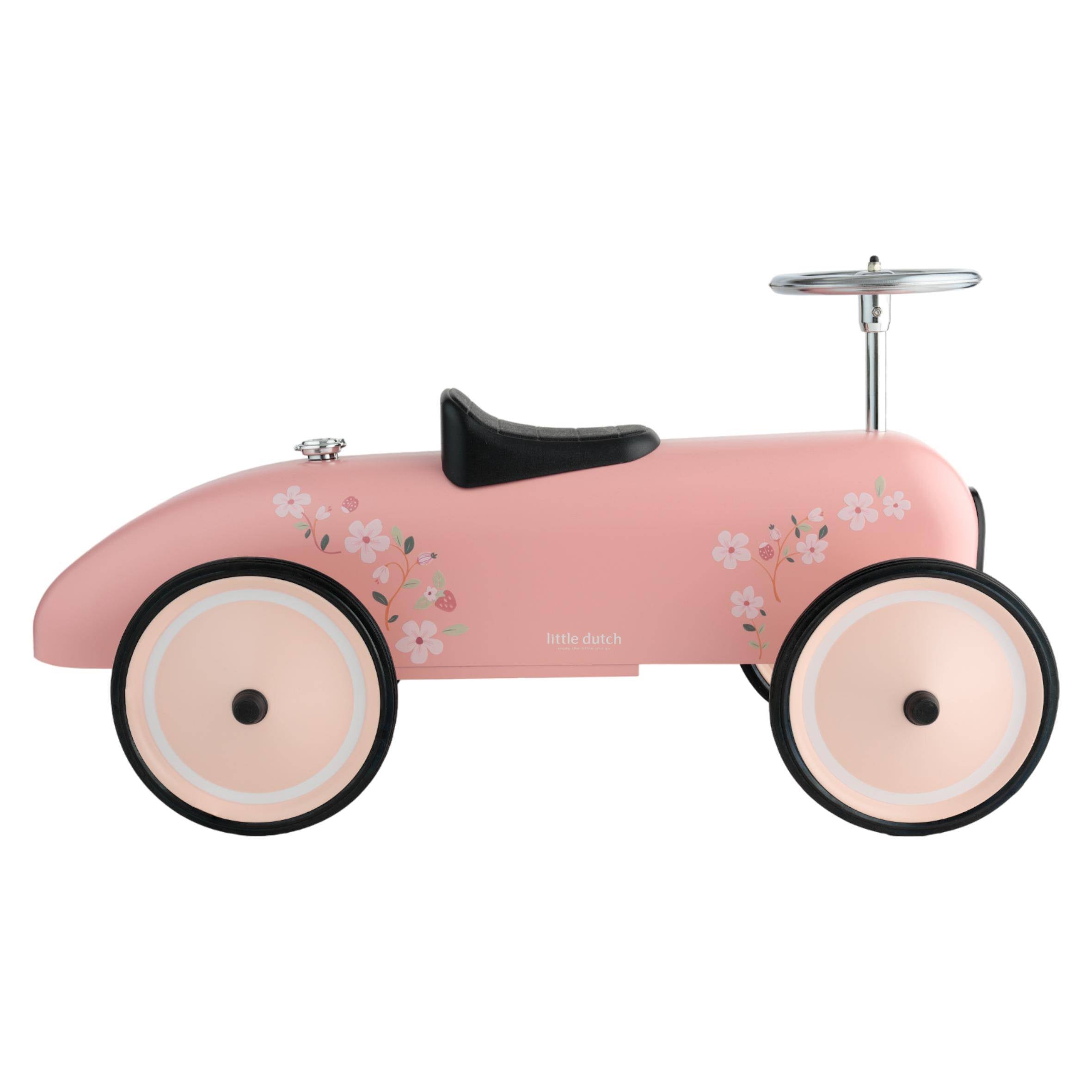 Voiture porteur rétro rose | Article reconditionné pour une seconde vie