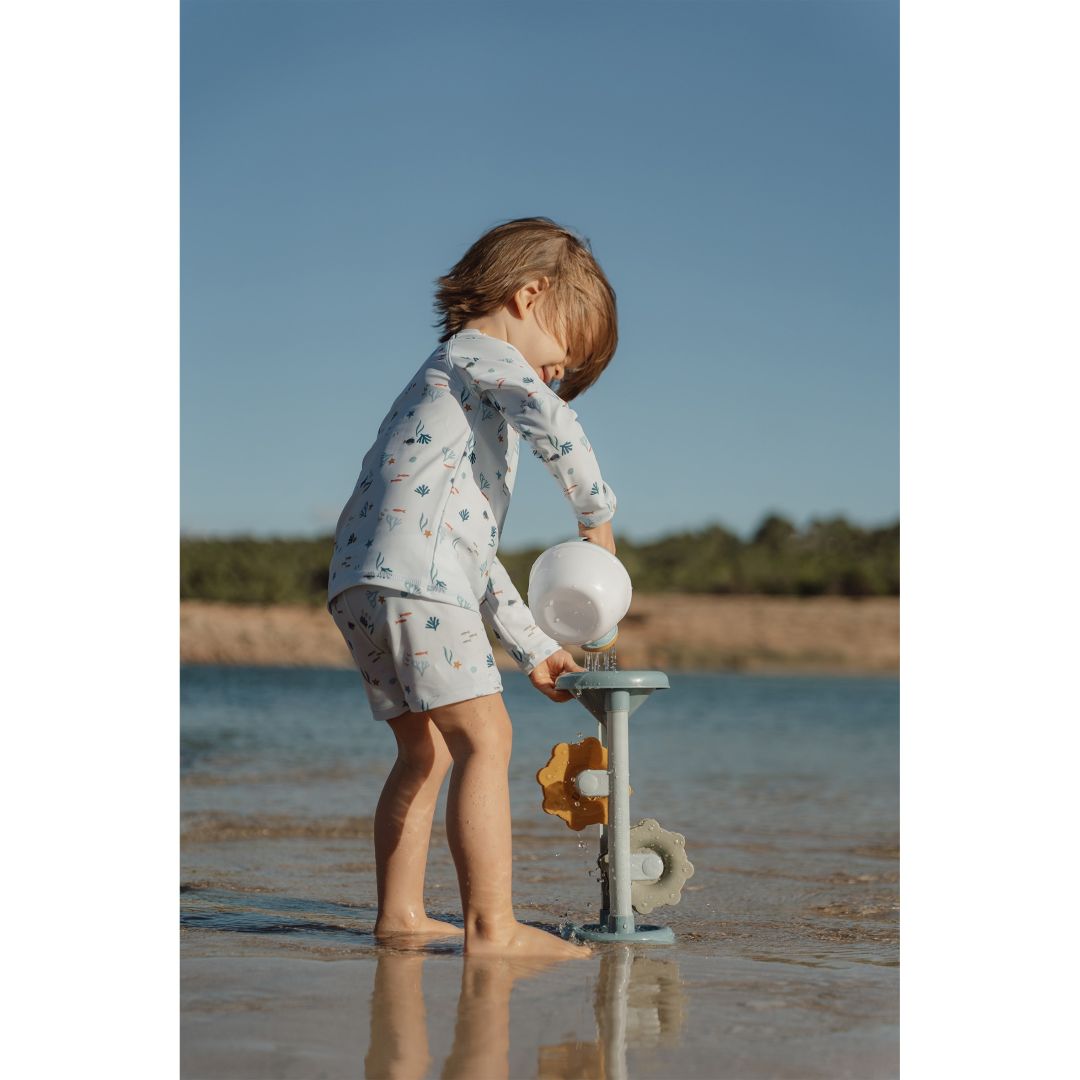 Sand- und Wassermühle Ocean Dreams Blau von Little Dutch für Strand und Sandkasten