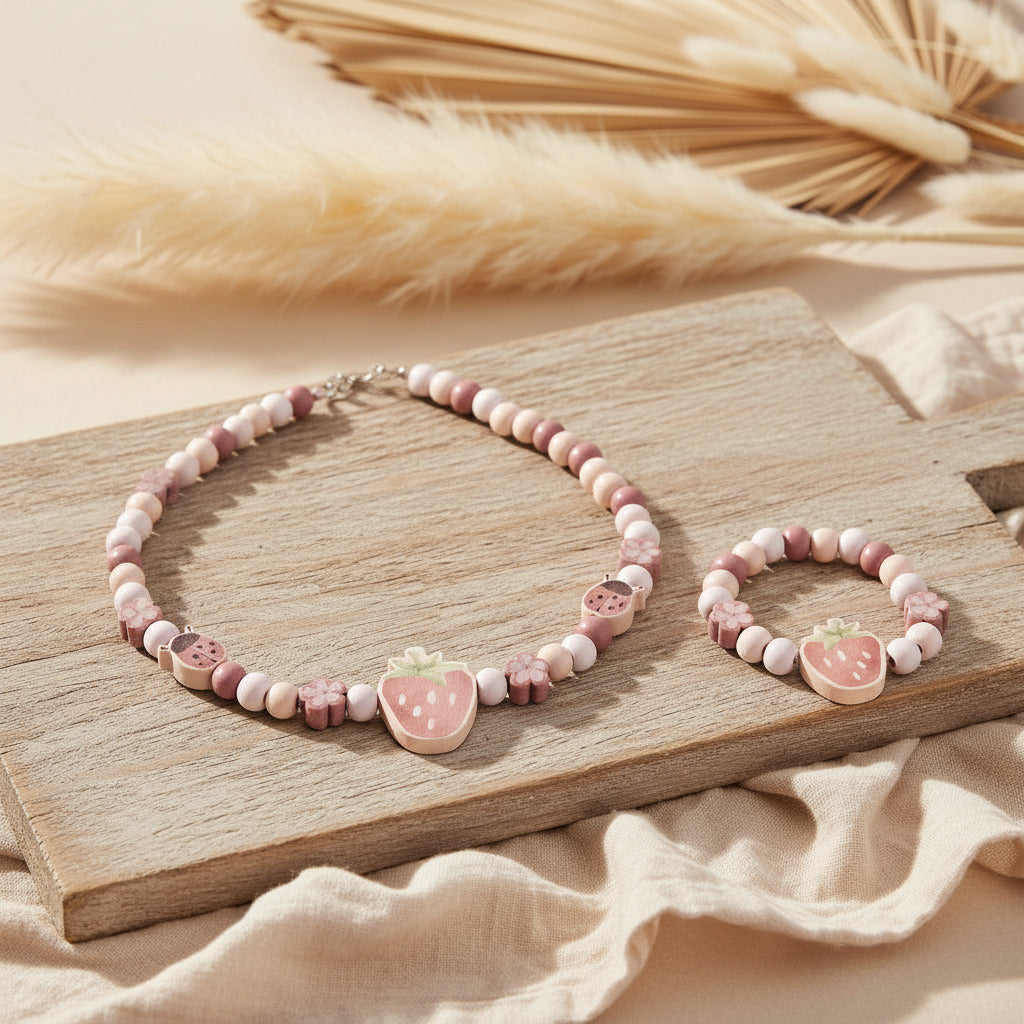 Set de bijoux fraise pour enfants