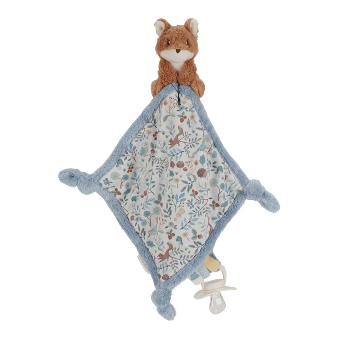 Little Dutch Forest Friends Schnuffeltuch mit Fuchs – weiches Baby-Schmusetuch als Tröster für Kinderwagen, Autositz und Zuhause