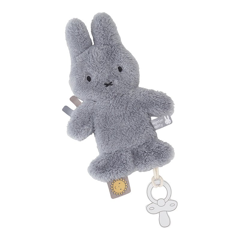 Doudou Miffy Fluffy bleu pour bébés
