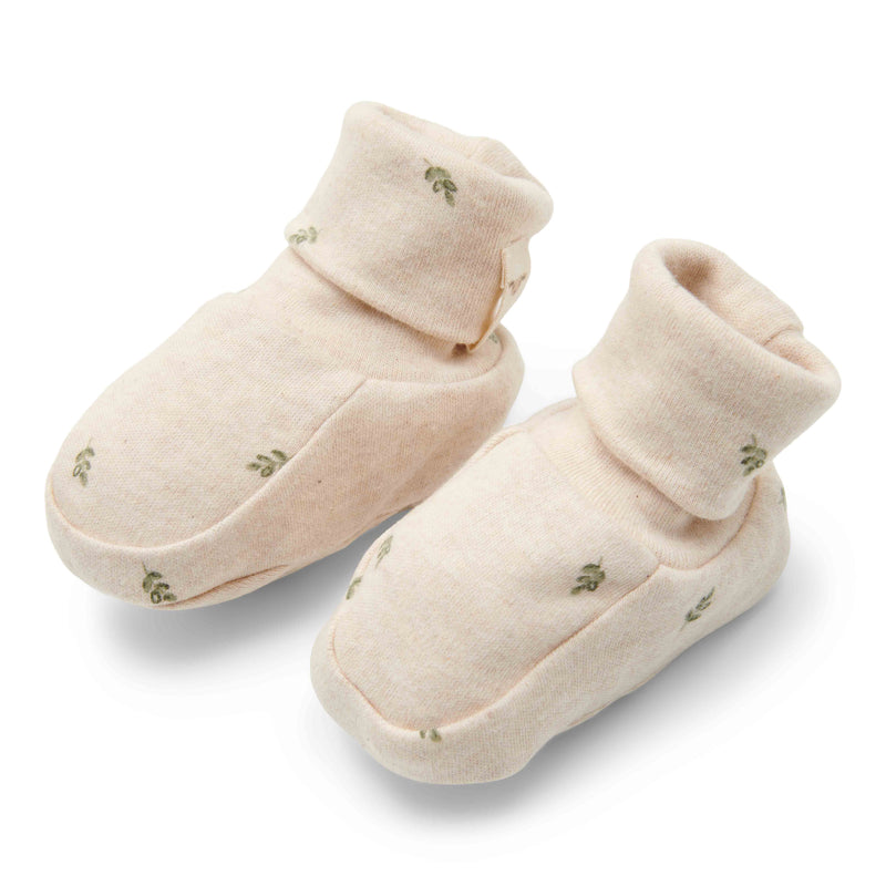 Krabbelschuhe Green Leaves für Babys