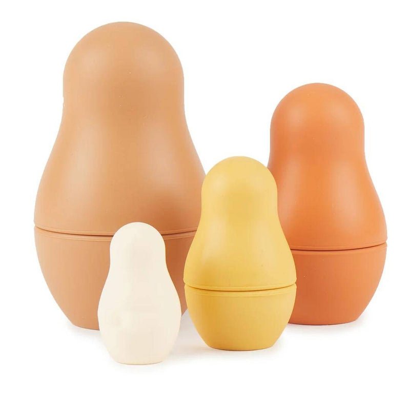Matriochkas en silicone « Chocolate Bliss » (4 pièces) | Bieco