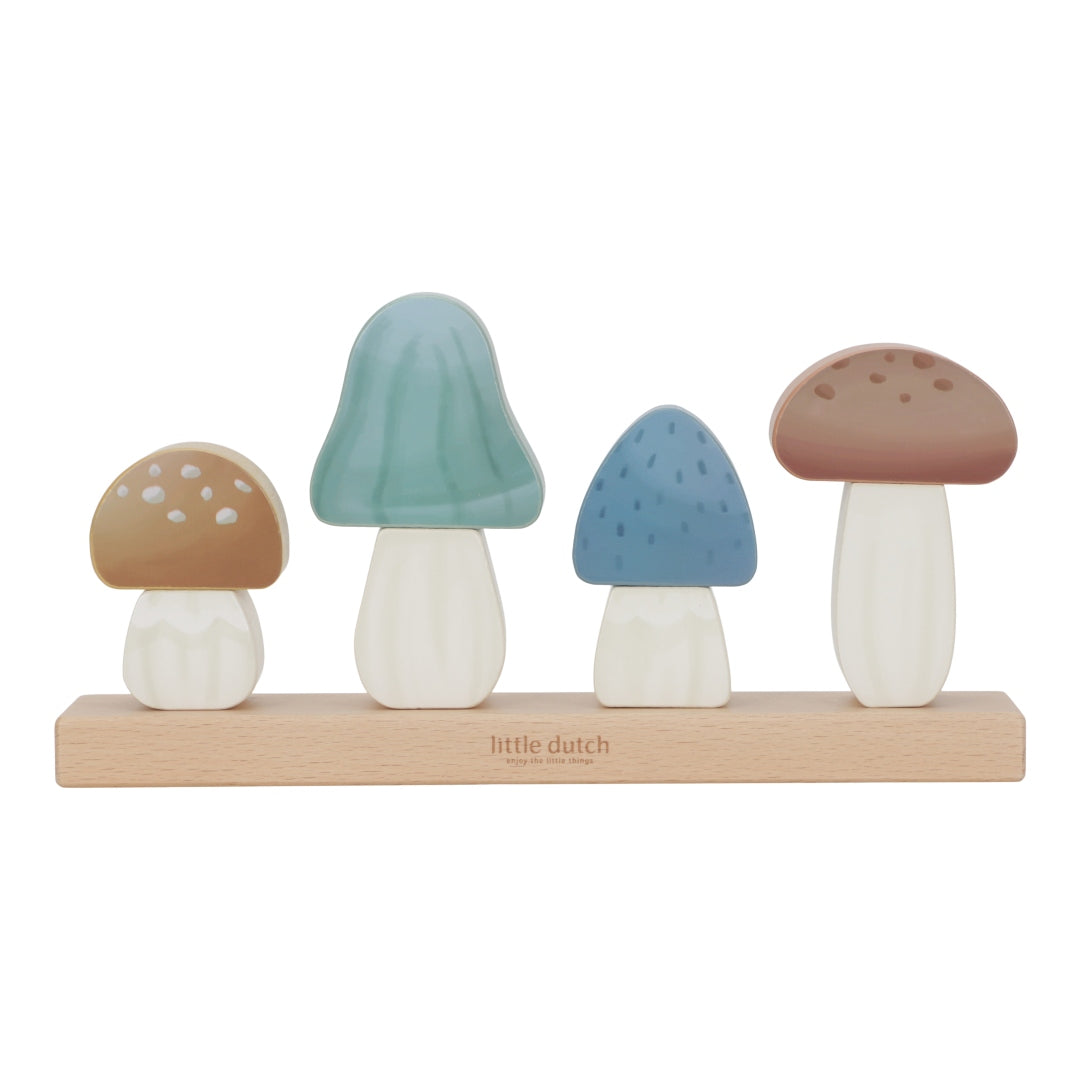 Champignons à empiler personnalisés « Amis de la forêt » – Cadeau de naissance