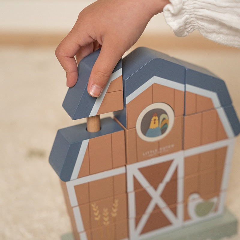 Jeu d'empilage Little Farm – Jouet d'éveil pour bébés