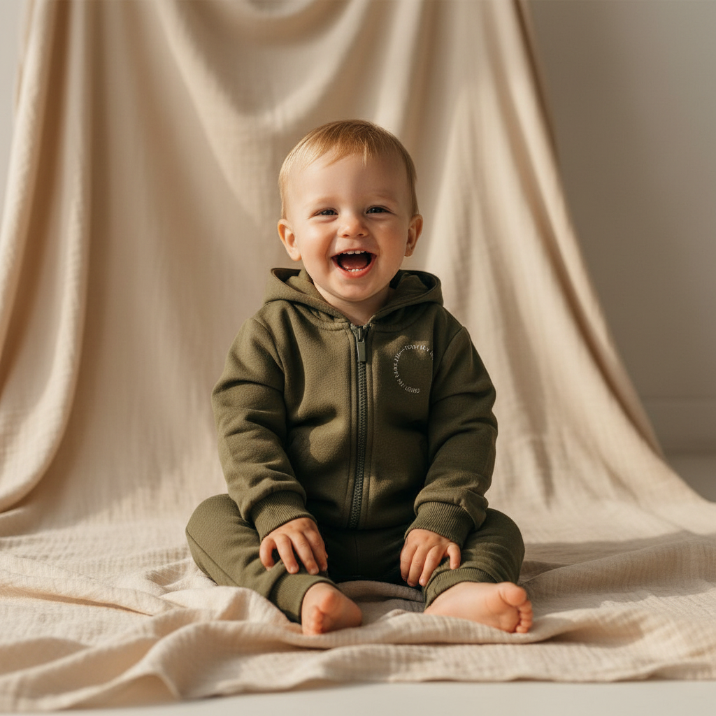 Sweat-shirt vert foncé - Little Farm | Little Dutch
