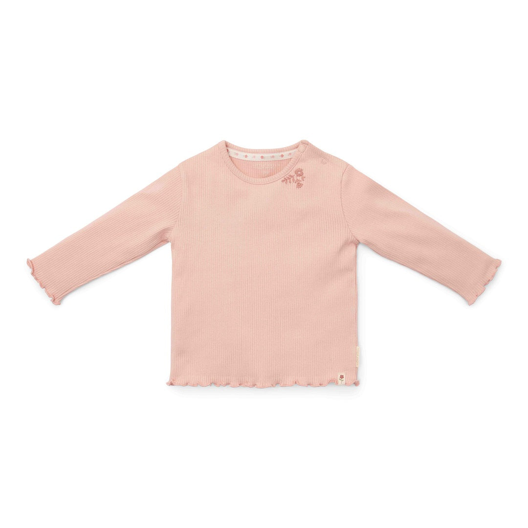 T-shirt manches longues Rose tendre - Little Farm | Little Dutch