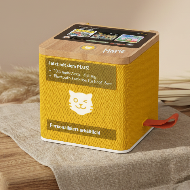 tigerbox TOUCH PLUS yellow Bluetooth | by Schmatzepuffer® "customizable"