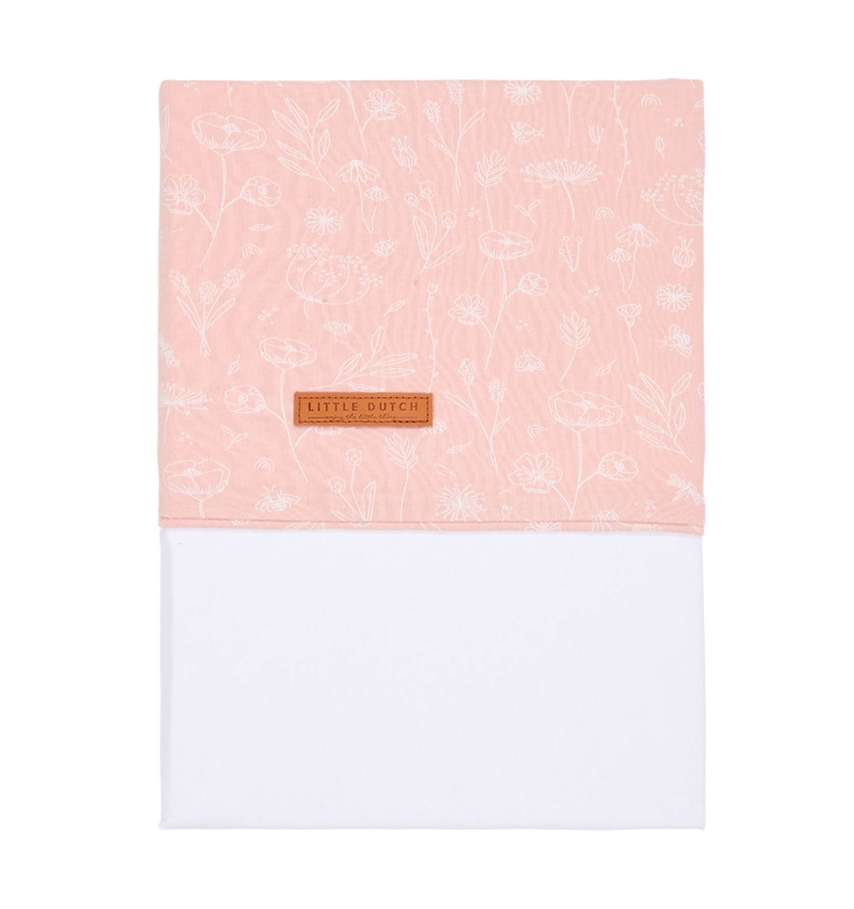 Drap-housse Wild Flowers, rose | Little Dutch