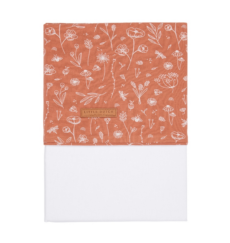 Drap-housse Wild Flowers Rust | Little Dutch