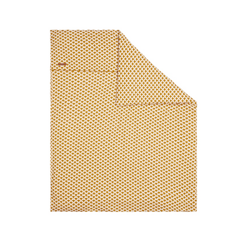 Housse de couette pour lit bébé Sunrise ocre | Little Dutch
