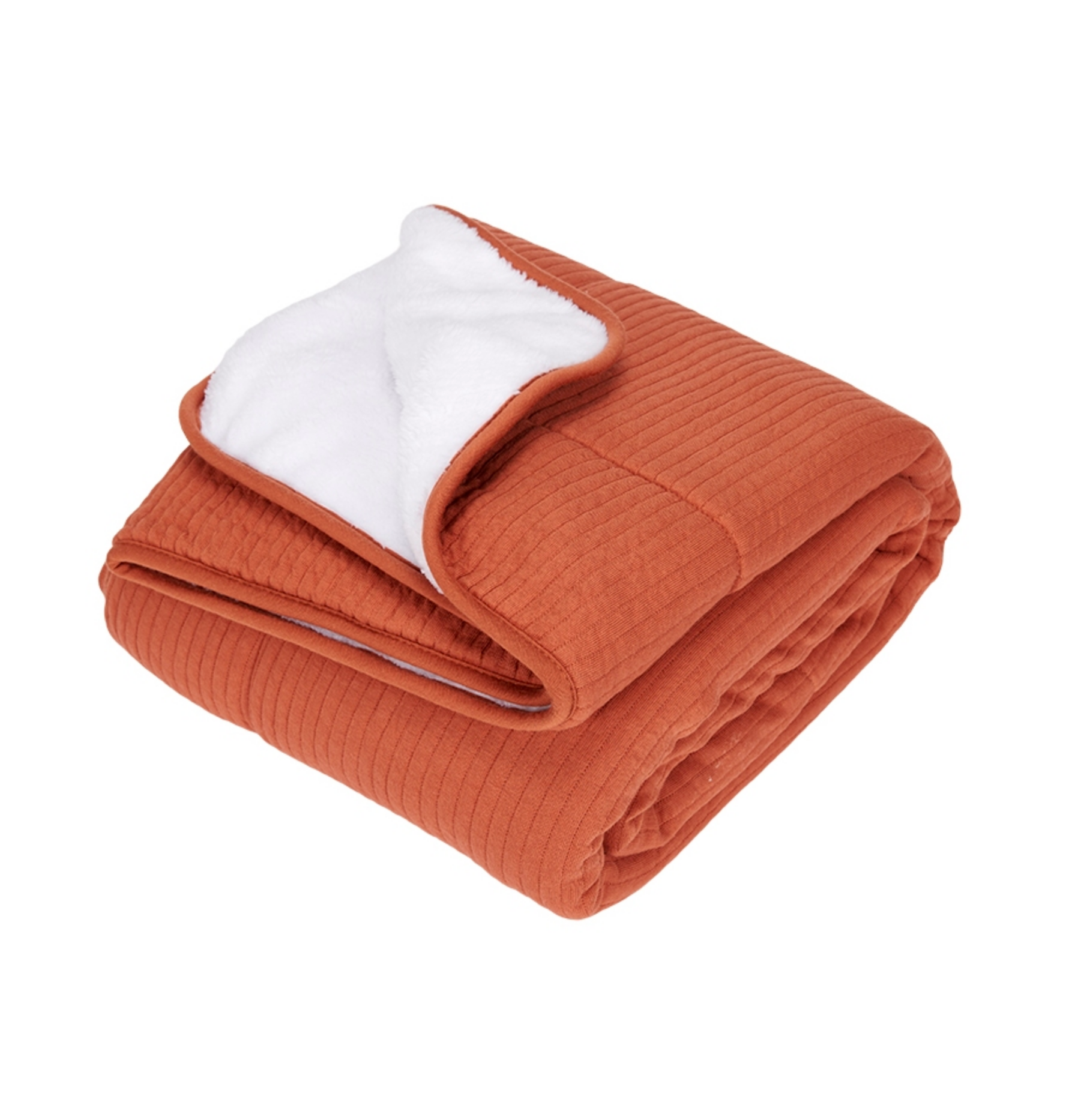 Couverture de berceau Pure, rouille, rouge | Little Dutch