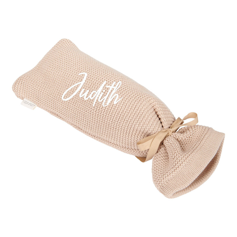 Housse pour bouillotte tricotée beige | Little Dutch