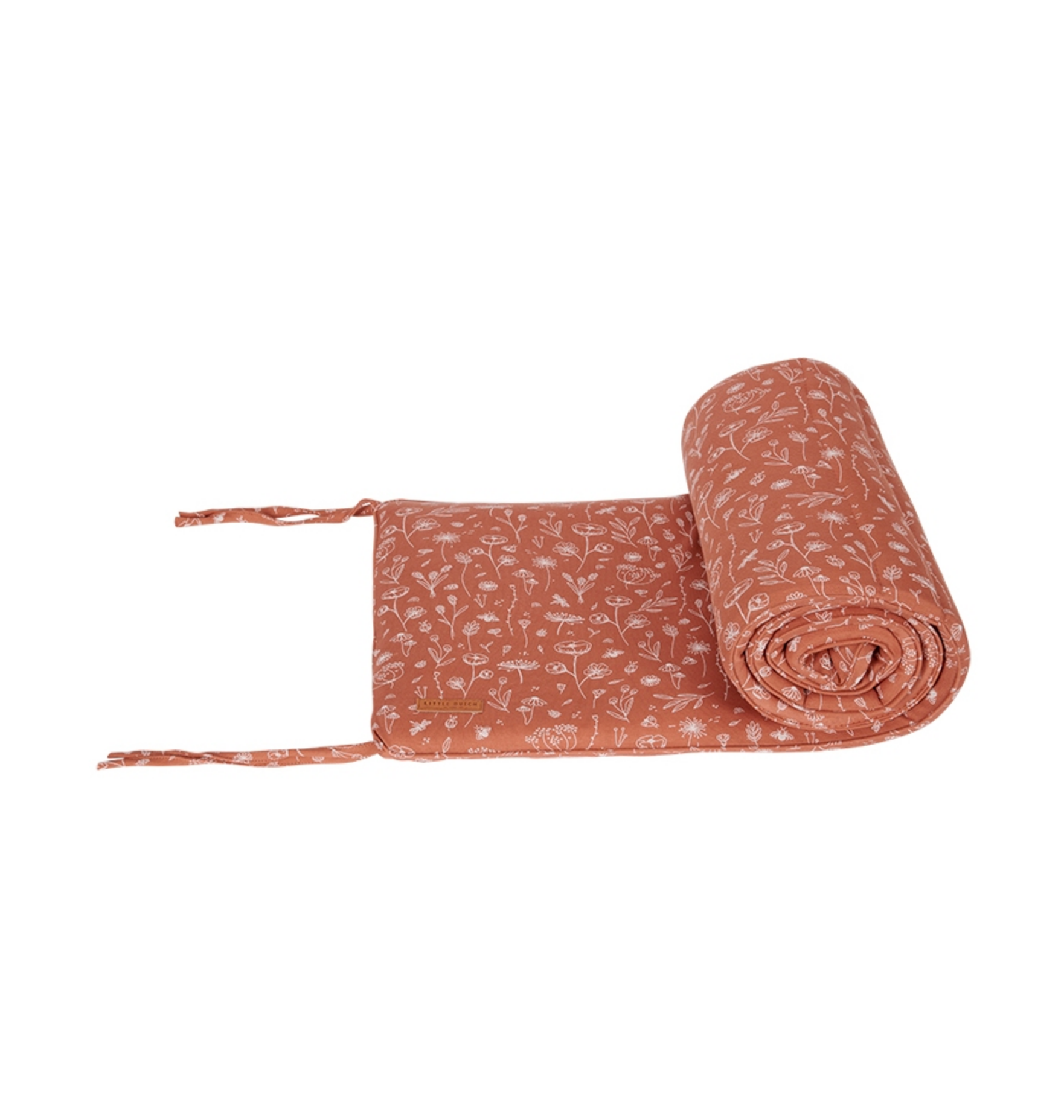 Bed bumper Wild Flowers Rust | Little Dutch