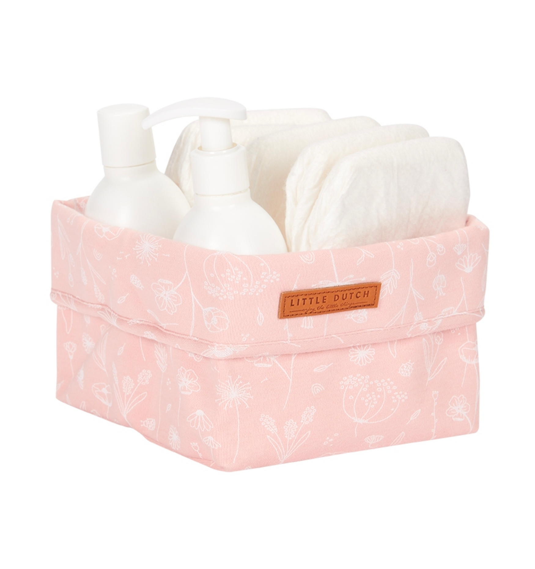 Petting basket small Wild Flowers Pink | Little Dutch