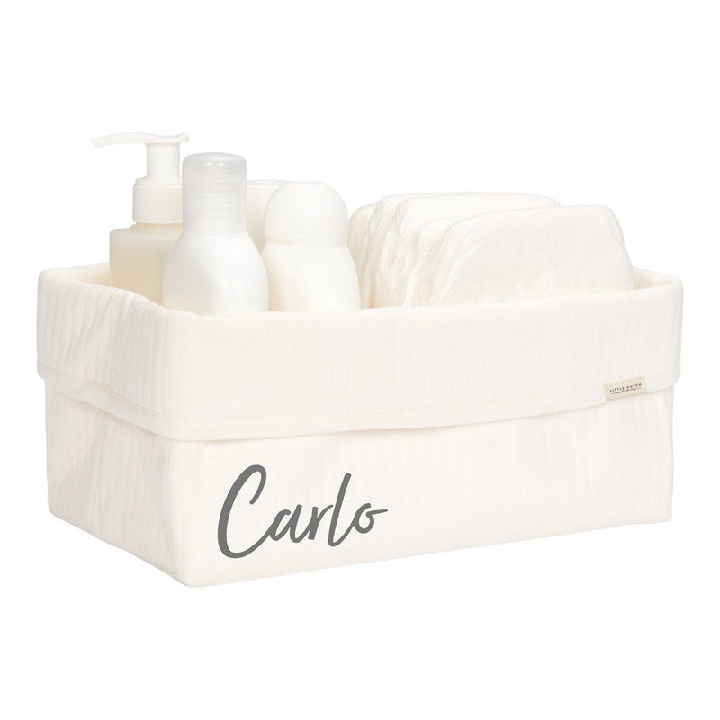 Pure Soft White nursing basket, large | Little Dutch