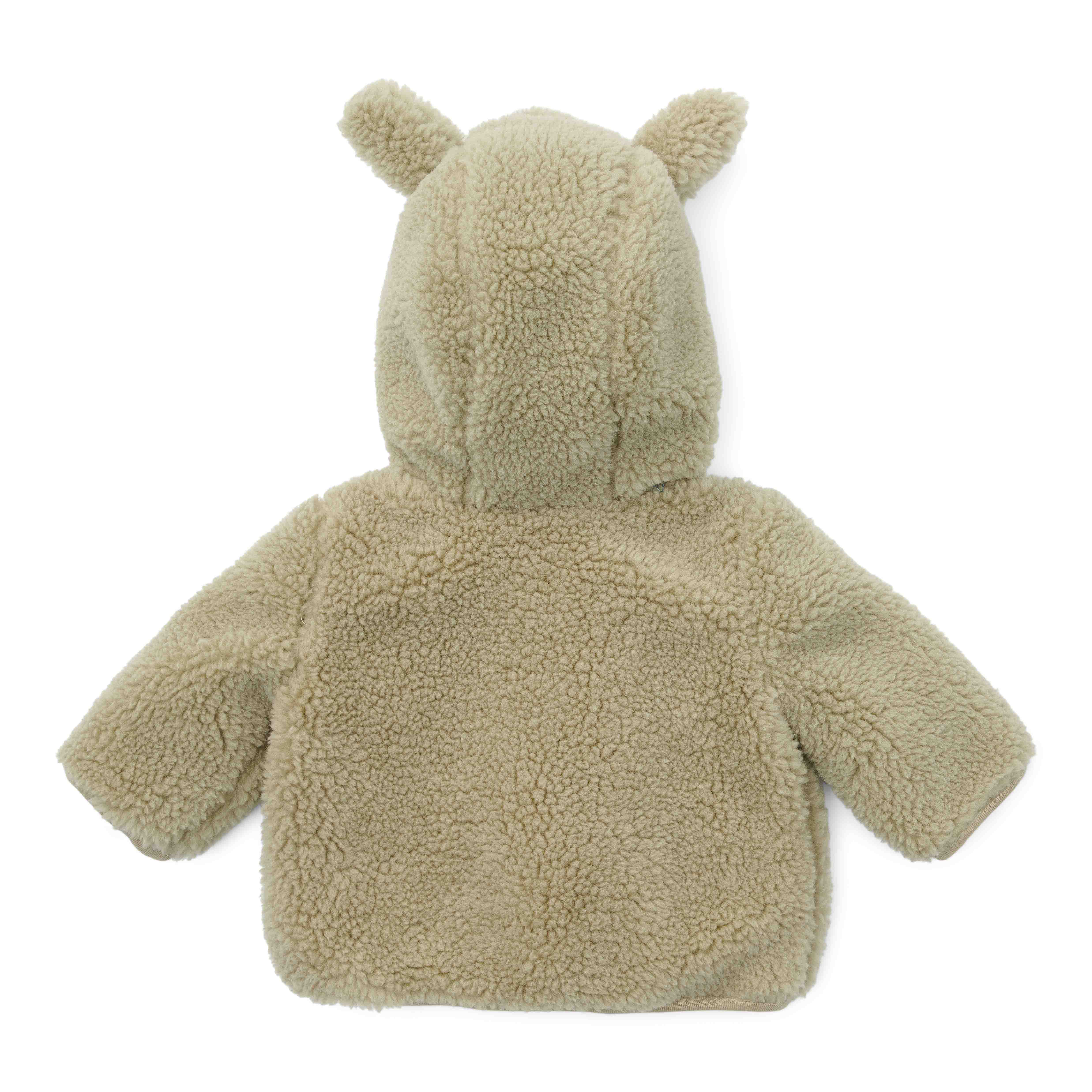 Veste Teddy Newborn vert tendre pour bébés