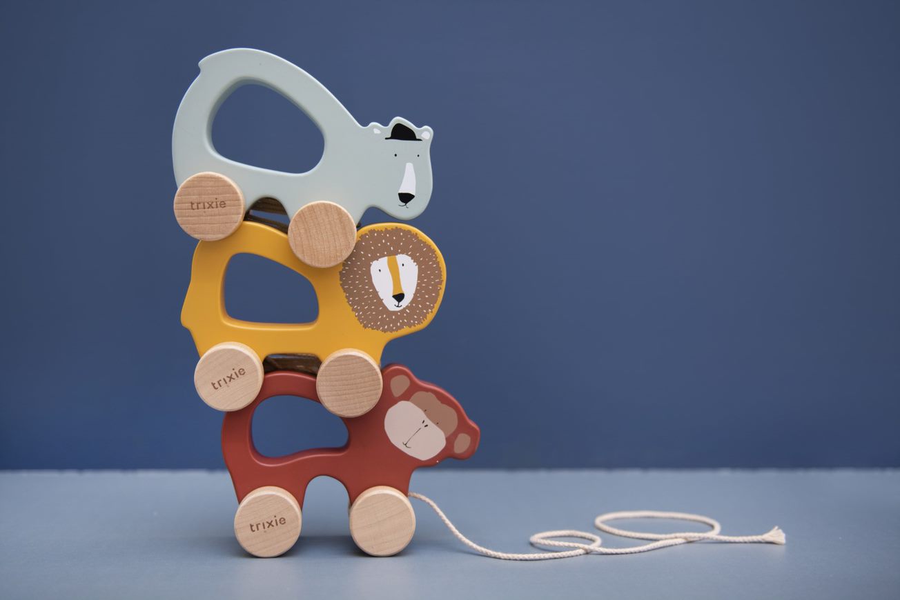 Jouet à tirer en bois – M. Ours Polaire | Trixie