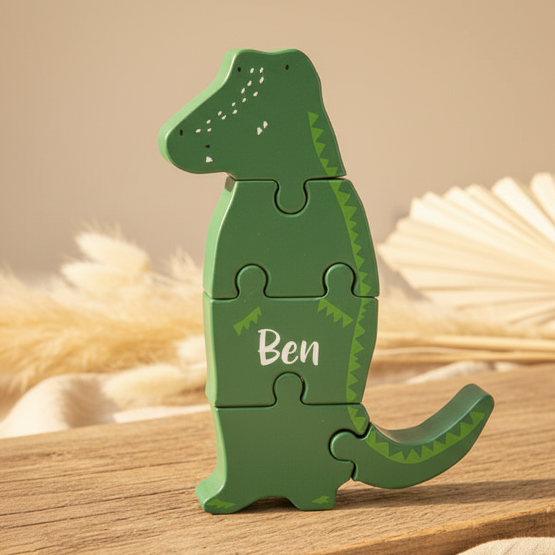 Puzzle en bois – Monsieur Crocodile | Trixie