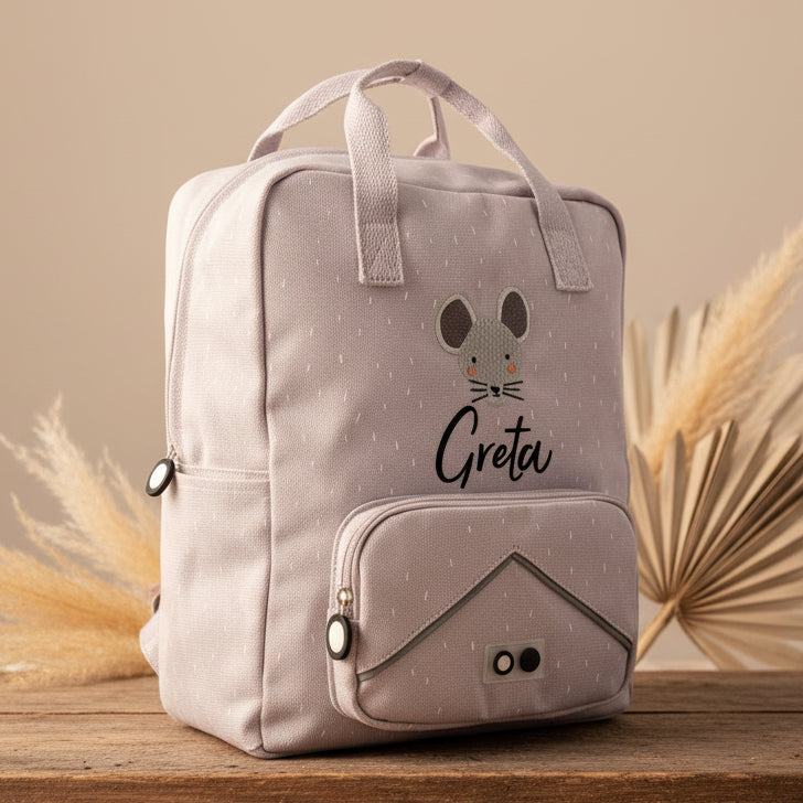 Trixie Kinder-Rucksack groß Frau Maus personalisierbar