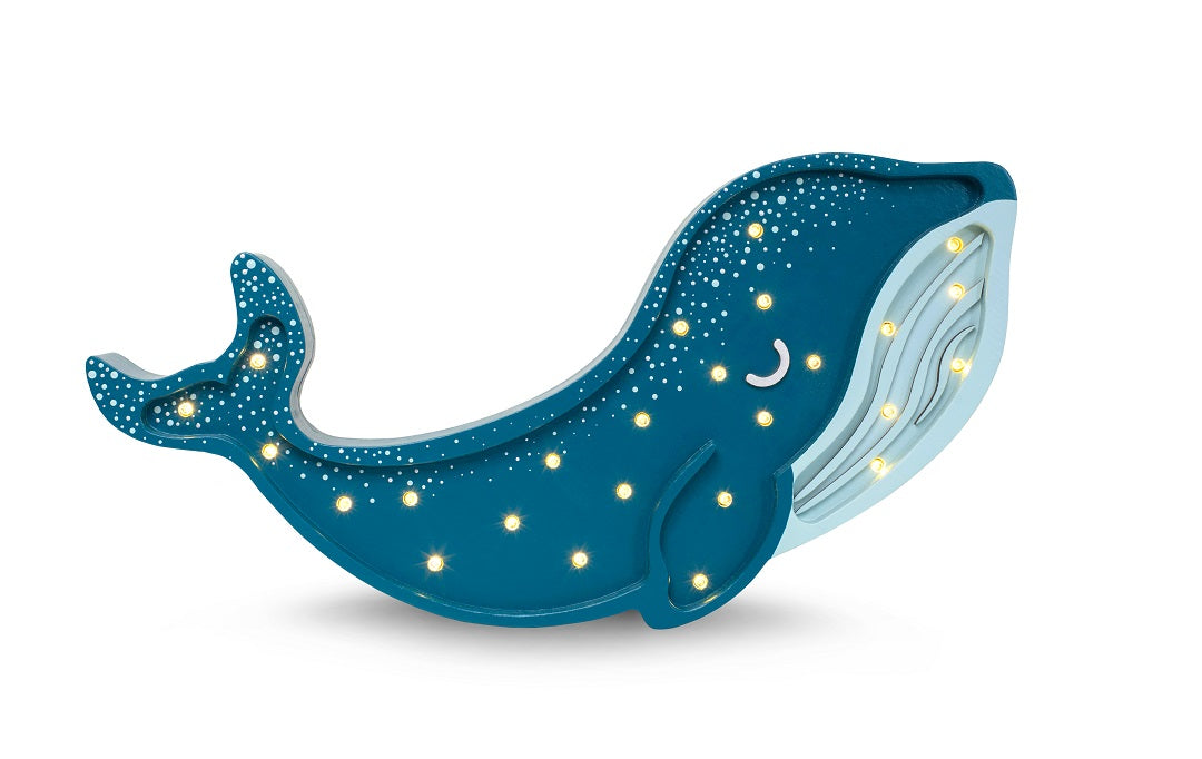 Lampe baleine, turquoise galaxie | Little Lights