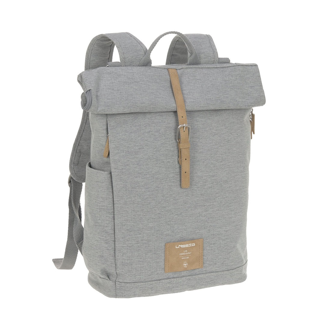 Sac à dos à langer - Sac à dos à roulettes, Grey Mélange (édition limitée) | Lässig