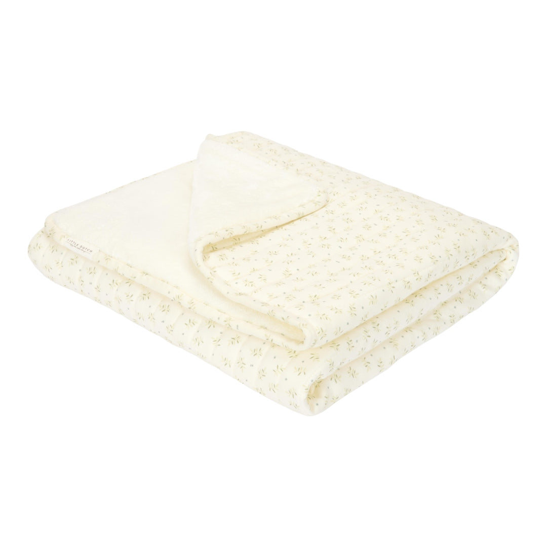 Couverture pour berceau Motif feuilles de myrtille | Little Dutch