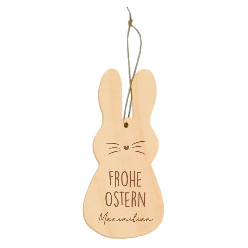 Pendentif lapin de Pâques, 10 x 5 cm