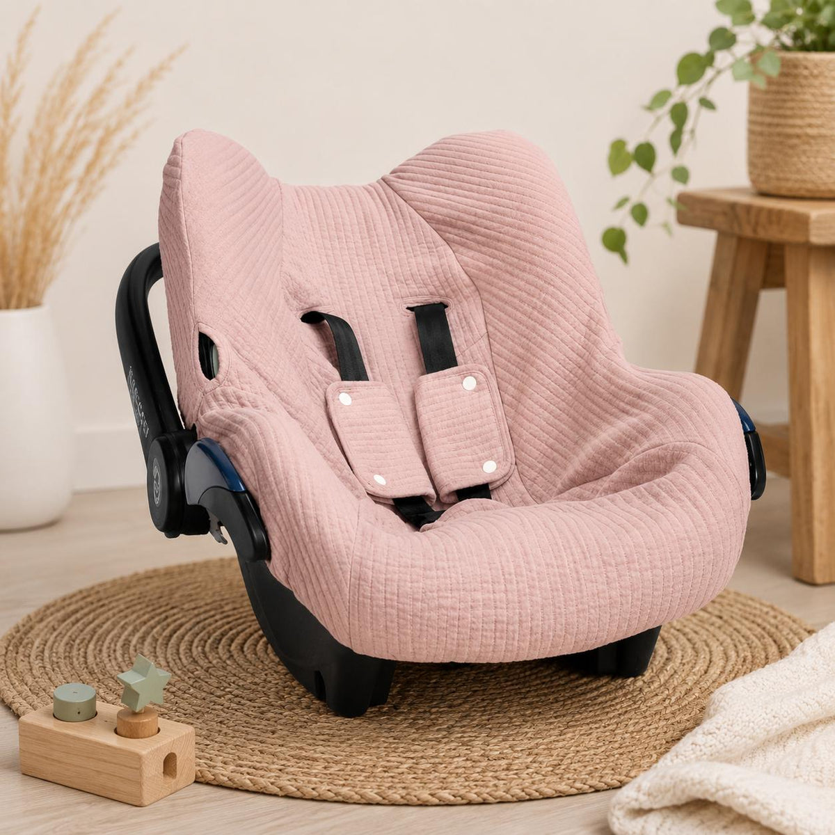 Little Dutch Babyschalenbezug Pure Mauve 87 × 47 cm
