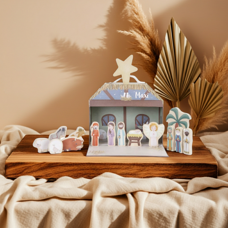 Crèche de Noël X-Mas avec valisette de jeu