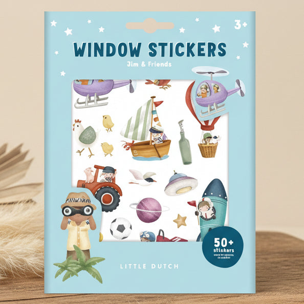 Fenstersticker mit liebevollen Motiven fuer Kinder zum Dekorieren von Fenstern, Spiegeln und anderen glatten Oberflaechen