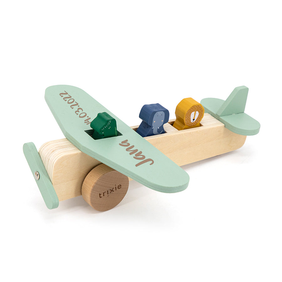 Avion en bois avec animaux | Trixie