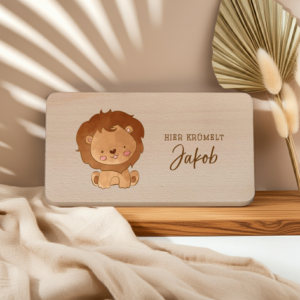 Planche à déjeuner personnalisée avec nom - Taille M | Schmatzepuffer®