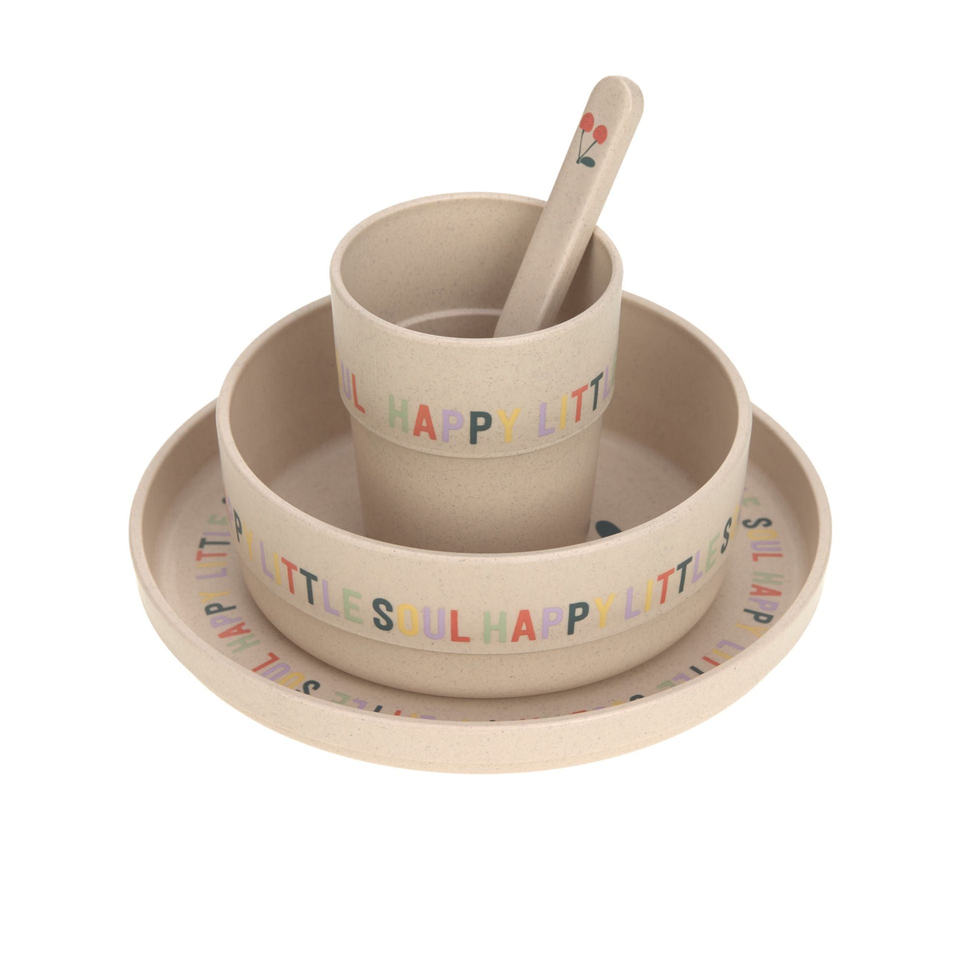 Service de table pour enfants Happy Fruits - Cerise | Lässig