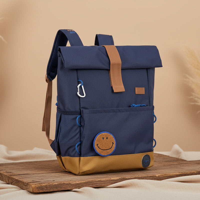 Sac à dos à roulettes pour enfants - Little Gang, Bleu foncé | Lässig