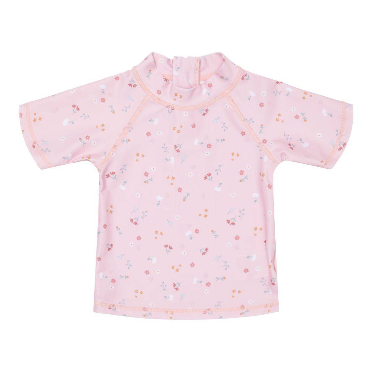Maillot de bain à manches courtes Little Dutch Petites fleurs roses