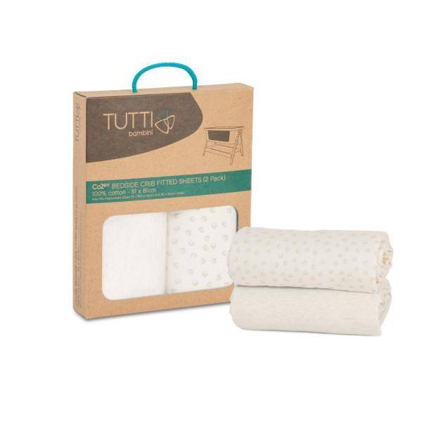 Draps cododo, lot de 2, blanc/beige | Cozee