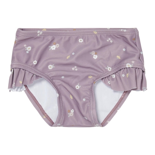 Ruffled swim shorts, Mauve Blossom, size 74/80 | Little Dutch