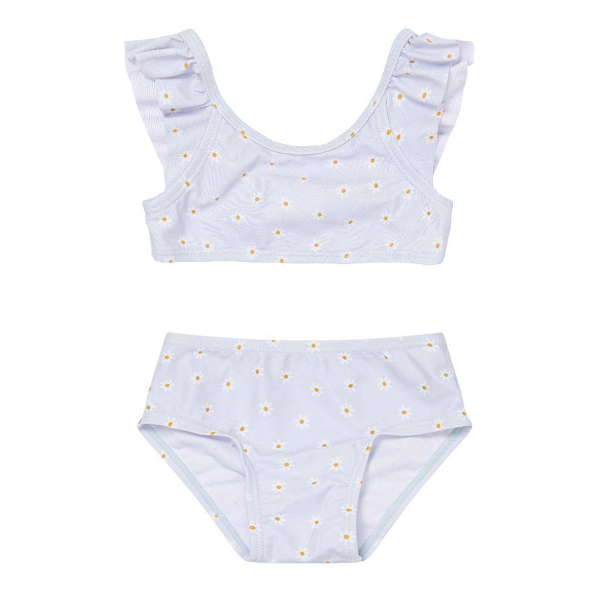 Bikini à volants, Daisies Blue | Little Dutch