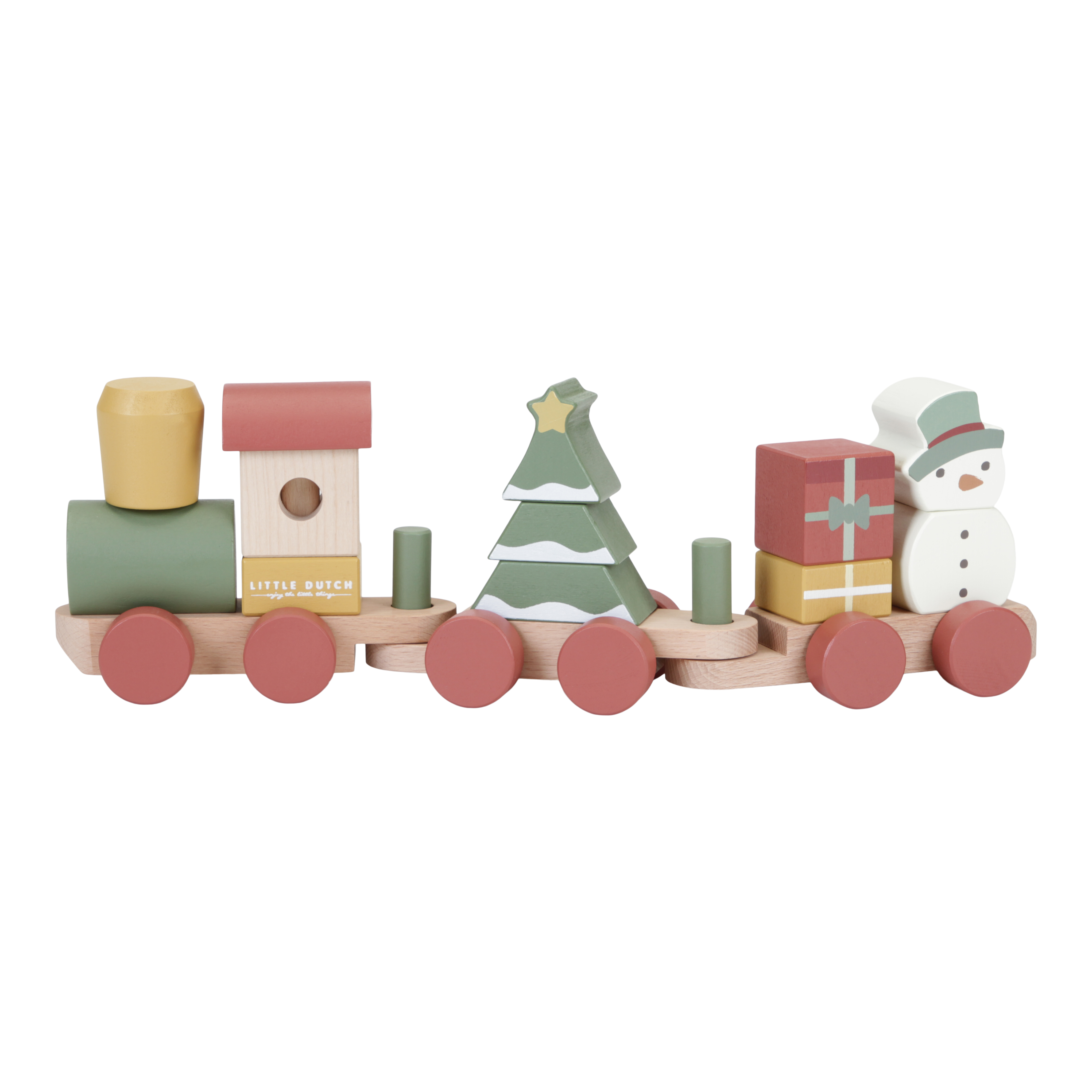 Train en bois personnalisé Noël – Cadeau de naissance