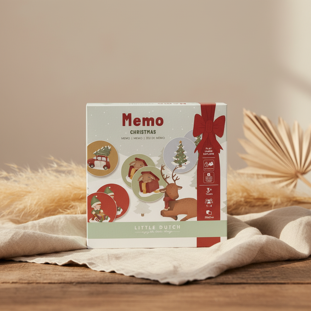 Jeu de mémoire Noël – Jeu de cartes hivernal pour enfants