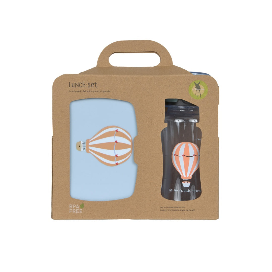 Pausen-Set Flasche & Brotdose Tiny Drivers - Ballon | Lässig