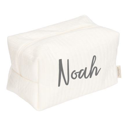 Little Dutch Kulturtasche Pure Soft White – personalisierbar