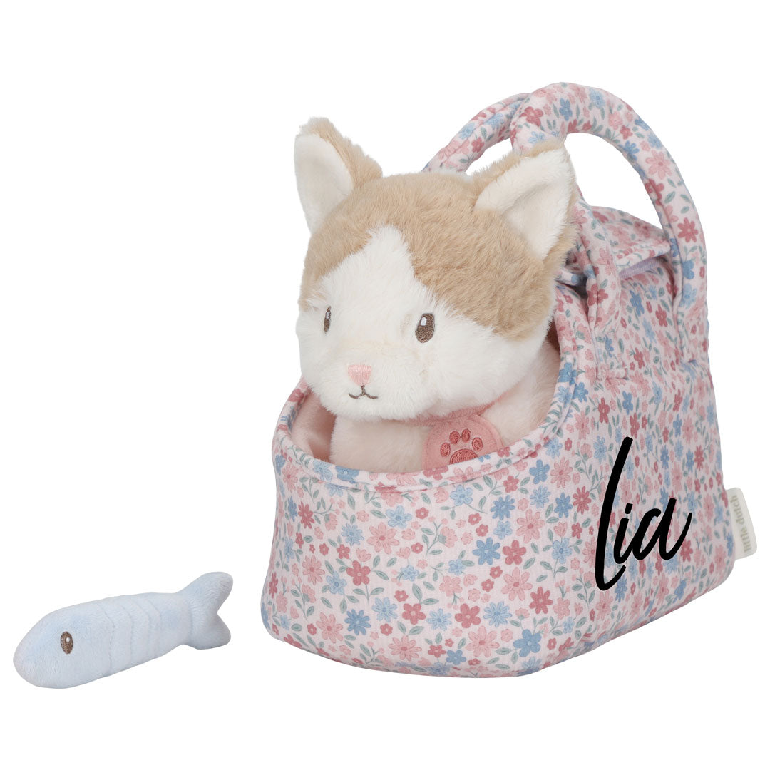 Chat en peluche Marley dans un sac GRS
