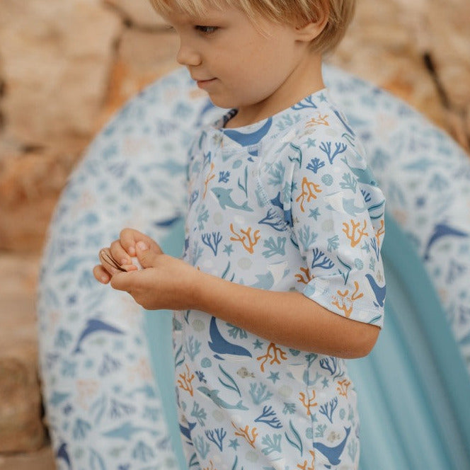 Little Dutch Ocean Dreams Blue Schlauchboot – Kinder-Wasserspielzeug mit Meeresmotiv