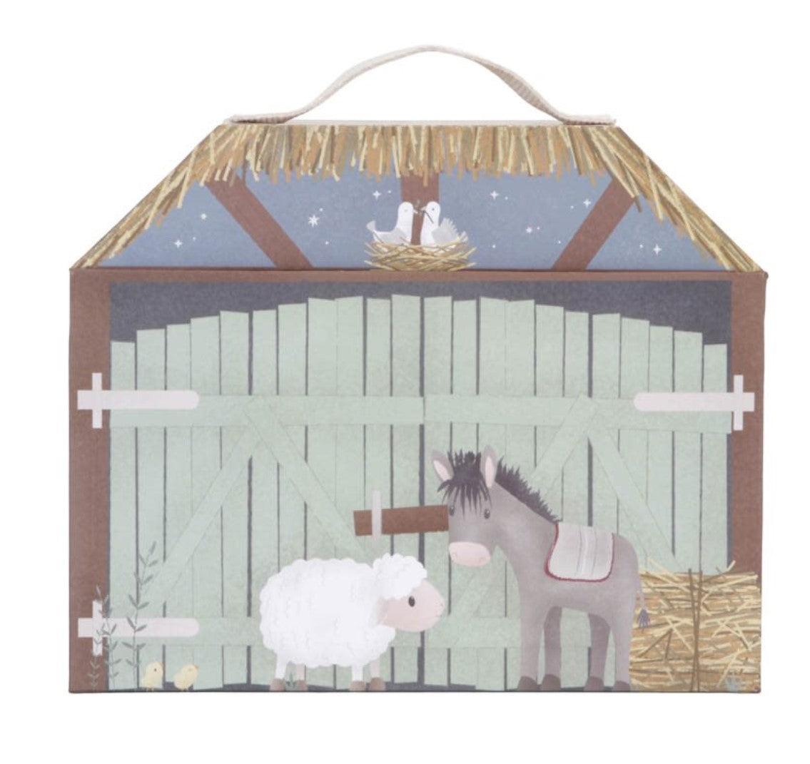 Crèche de Noël personnalisée en bois – adorable jeu de crèche pour enfants